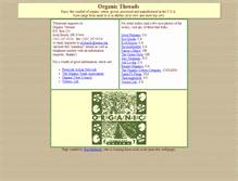 Tablet Screenshot of organicthreads.com